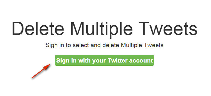 запуск Delete Multiple Tweets