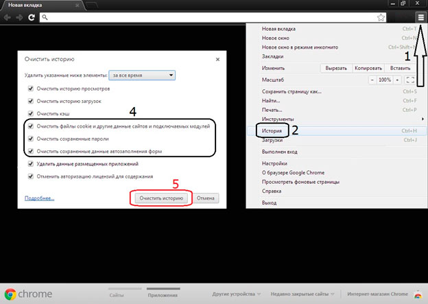 очистить cookies Google Chrome