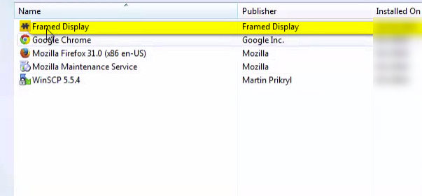 раздел «Удаление программы»