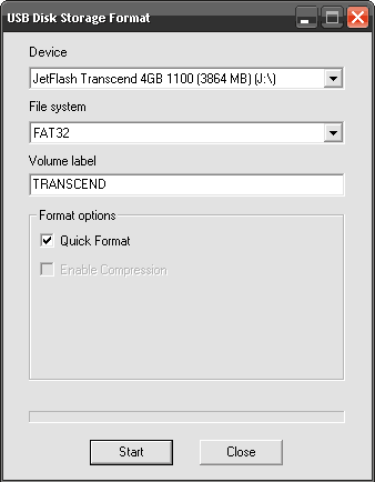 форматирование загрузочной usb флешки