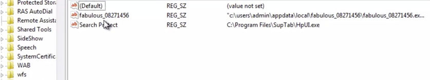 вредоносные записи в CurrentVersion/ Run