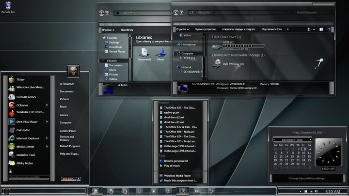 Правильная установка темы на Windows 7