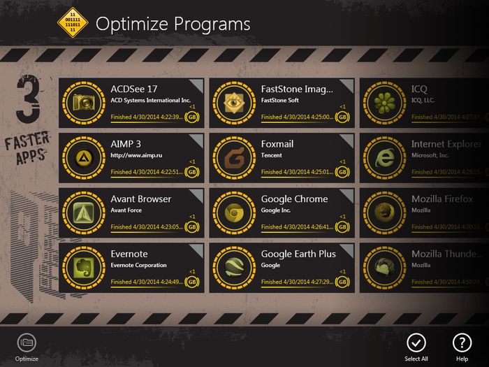 Auslogics Disk Defrag Touch: бесплатный дефрагментатор для сенсорных устройств с Windows 8 и Windows 8.1