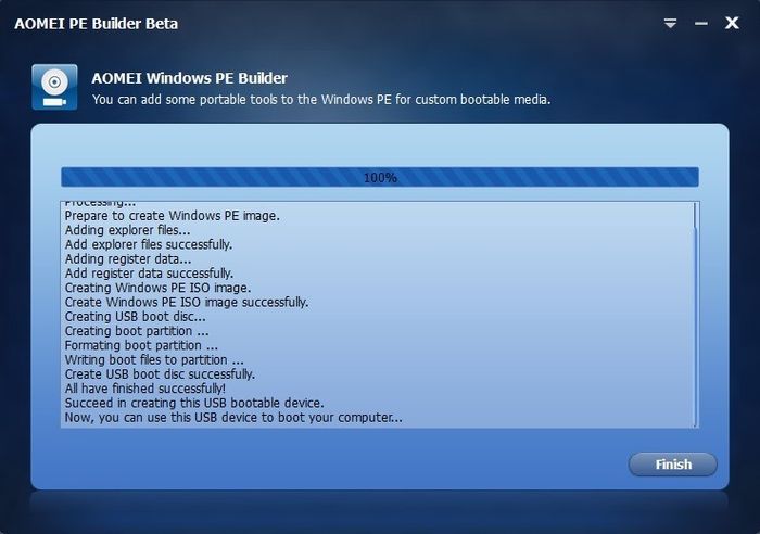 Бесплатный PE Builder от AOMEI Бесплатный PE Builder от AOMEI