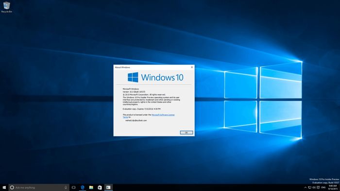 Галерея скриншотов Windows 10 Insider Preview Build 10537 Галерея скриншотов Windows 10 Insider Preview Build 10537