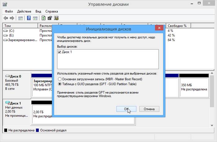 Инструкция по установке WIndows на диск со стилем разделов GPT