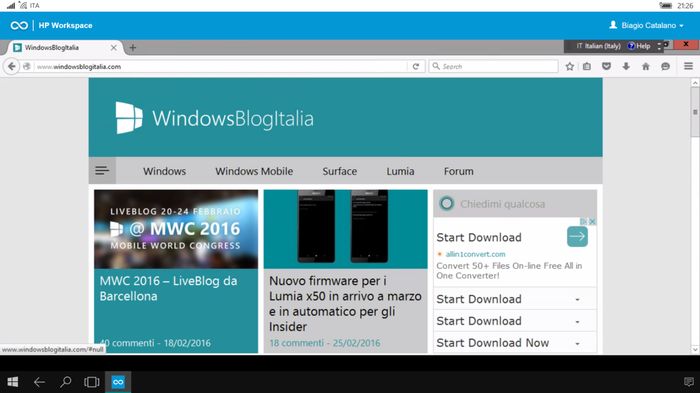 Как HP Workspace обеспечит доставку x86 приложений на смартфоны с Windows 10 Mobile