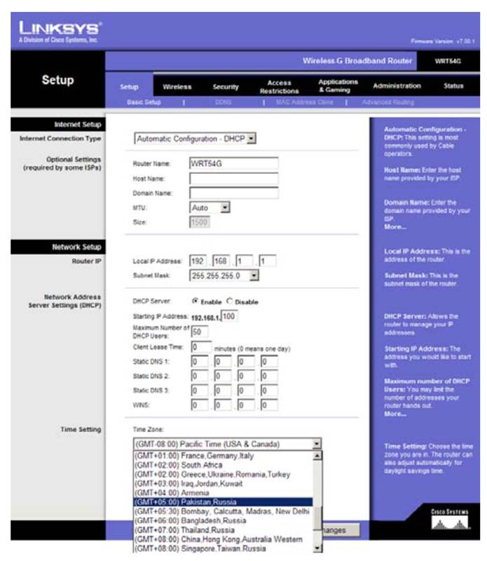 Как настроить роутер Linksys WRT54gl