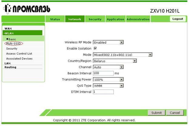 Как настроить роутер ZTE F660 Как настроить роутер ZTE F660