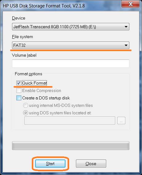 Как отформатировать флешку под NTFS в Windows XP