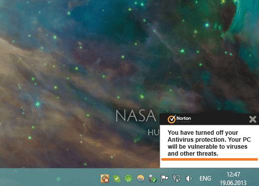 Как отключить самозащиту Norton Internet Security