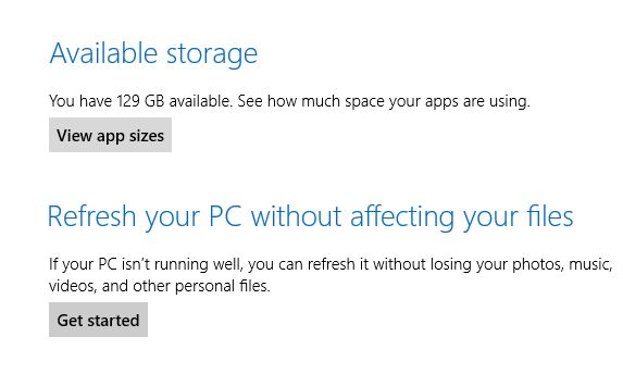 Как посмотреть дисковое пространство, занятое Metro-приложениями