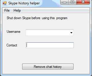 Как удалить всю переписку в скайпе