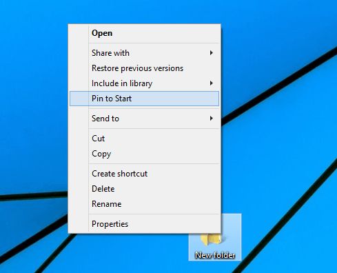 Как закрепить папку на панели задач в Windows 10 TP