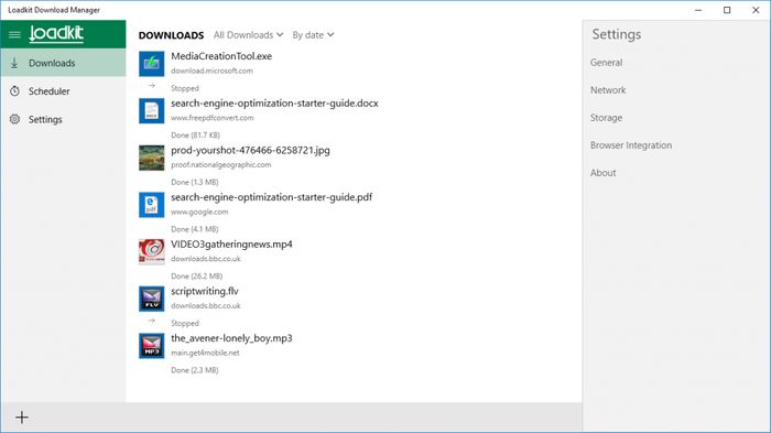 Loadkit Download Manager – удобный менеджер загрузок для Windows 10 и Windows 10 Mobile Loadkit Download Manager – удобный менеджер загрузок для Windows 10 и Windows 10 Mobile