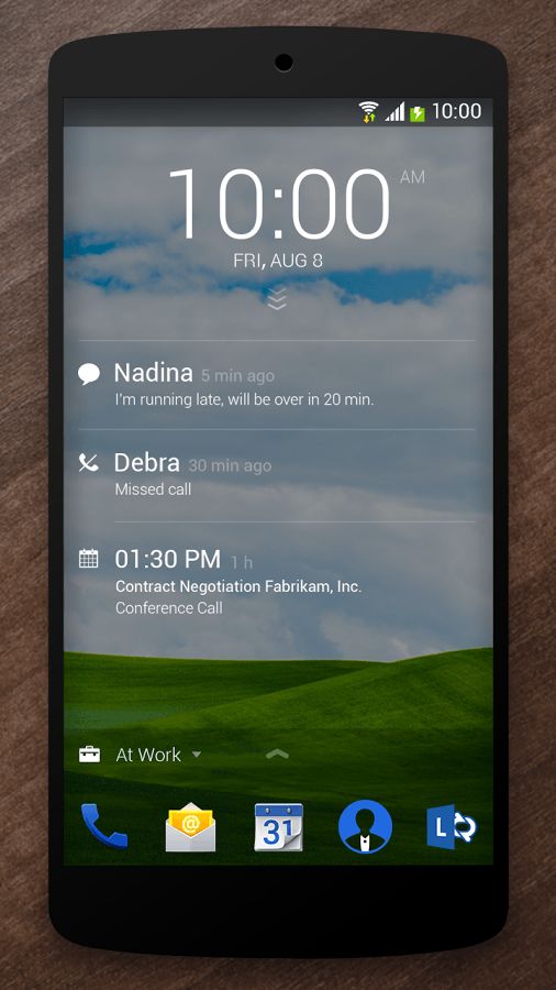 Microsoft обновила приложение Next Lock Screen для Android