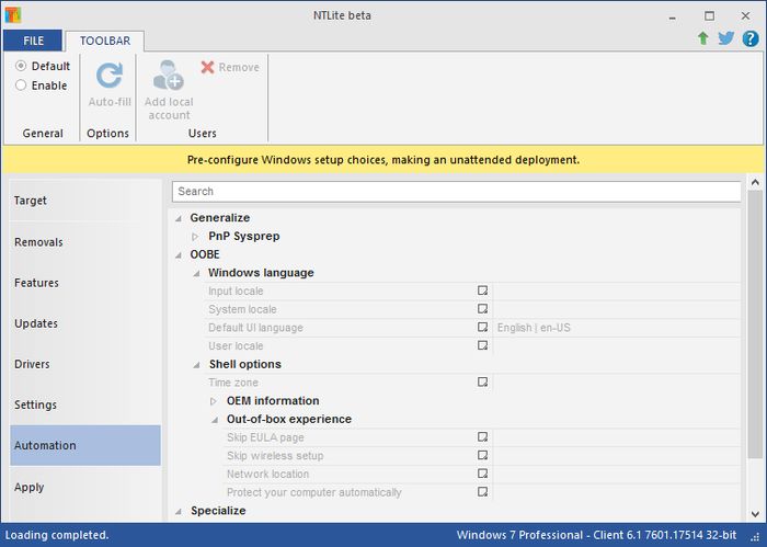 NTLite для Windows 7/8 NTLite для Windows 7/8