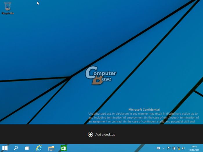 Первые скриншоты Windows 9 Technical Preview
