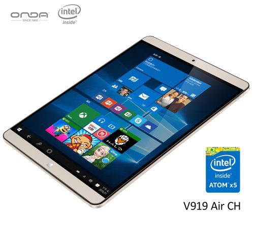 Планшеты Onda V820W CH и V919 Air CH с Windows 10 и Atom x5