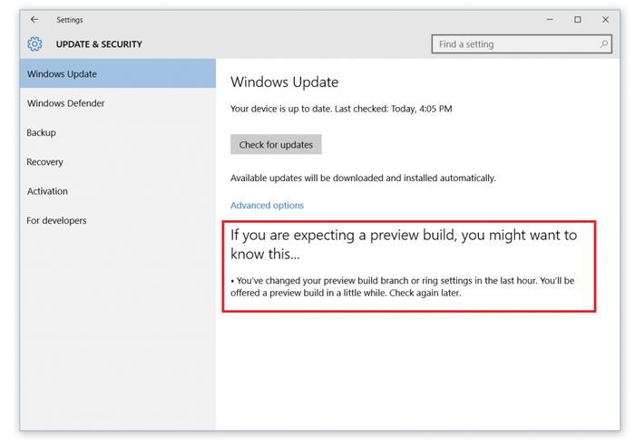 Релиз Windows 10 Insider Preview build 10547