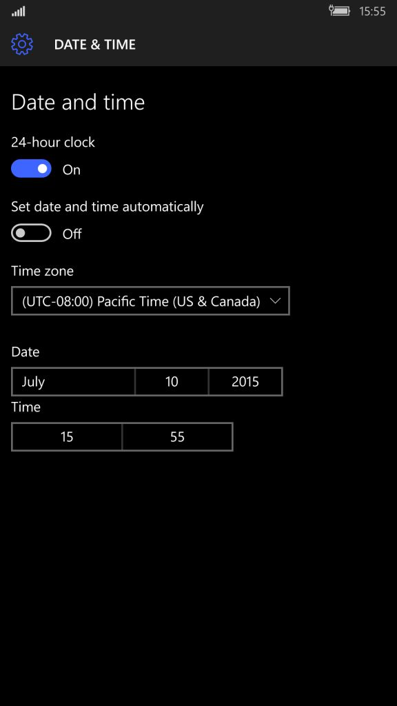 Скриншоты Windows 10 Mobile Build 10166 из эмулятора Windows 10 SDK