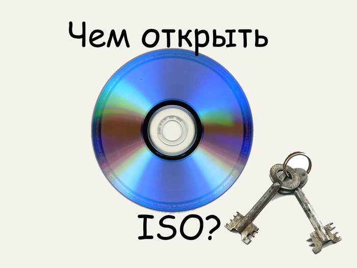 Создание и открытие файла образа диска ISO Создание и открытие файла образа диска ISO