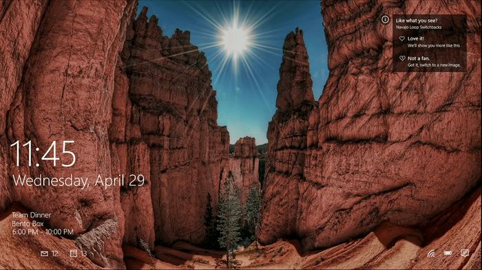 Spotlight – «умный» экран блокировки в Windows 10