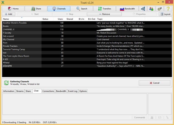 Tixati – торрент-клиент для продвинутых пользователей