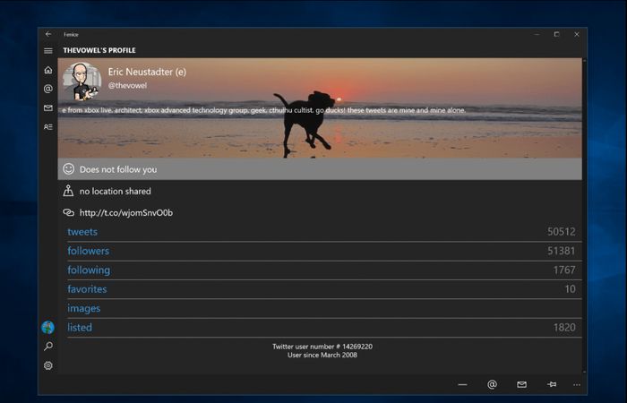 Twitter-клиент Fenice получил поддержку Windows 10