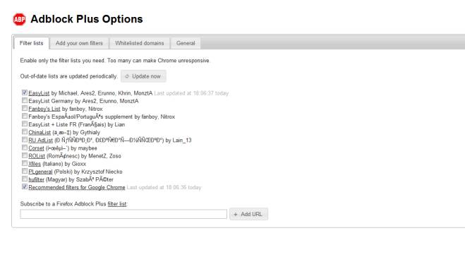 Установка блокировщика рекламы ABP для Яндекс Браузера