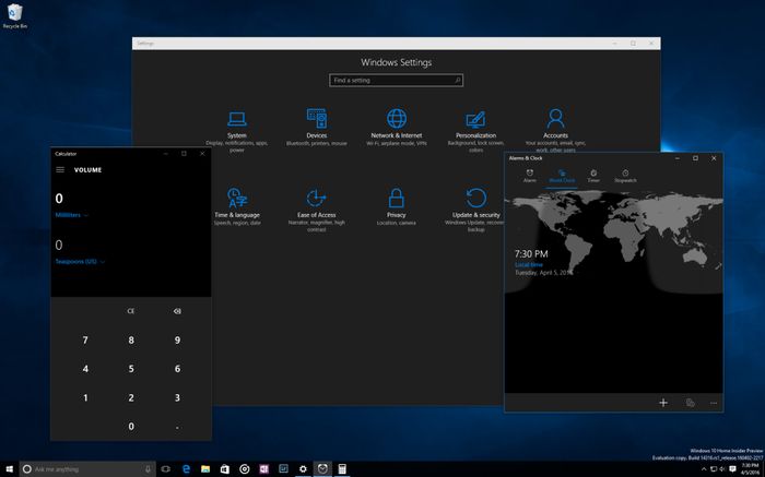 Вышла Windows 10 Insider Preview Build 14316