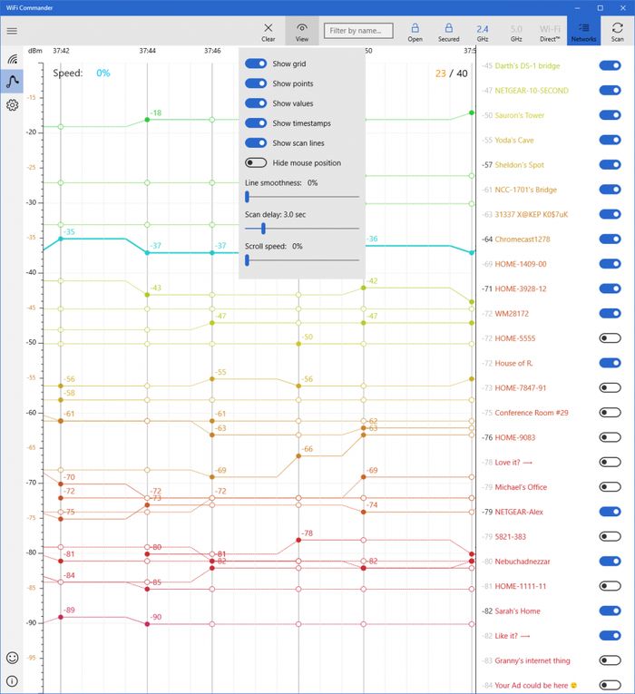 WiFi Commander – менеджер беспроводных сетей для Windows 10 и Windows 10 Mobile