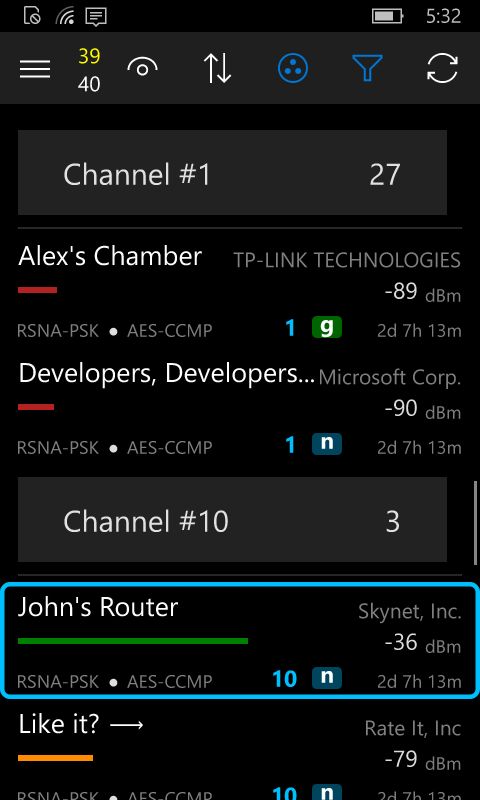 WiFi Commander – менеджер беспроводных сетей для Windows 10 и Windows 10 Mobile