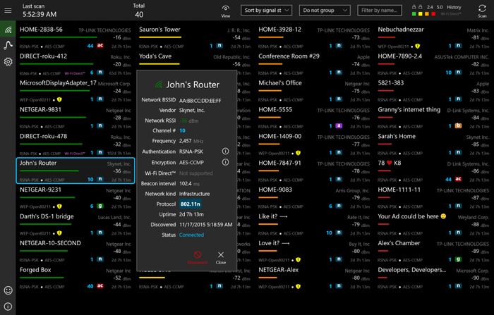 WiFi Commander – менеджер беспроводных сетей для Windows 10 и Windows 10 Mobile