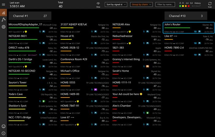 WiFi Commander – менеджер беспроводных сетей для Windows 10 и Windows 10 Mobile