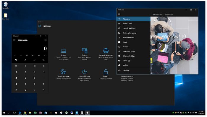 Windows 10 получит темное оформление в Anniversary Update
