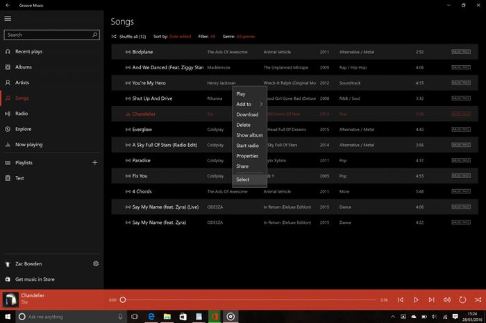 Windows 10 Redstone: улучшенная синхронизация между устройствами и новые изменения в Groove Music