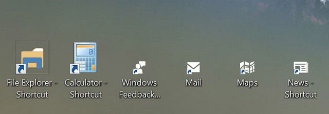 Windows 10: ярлыки универсальных приложений на рабочем столе