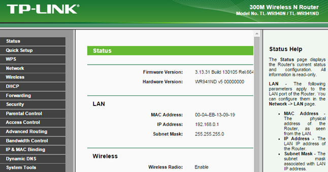 Как зайти в настройки роутера TP-LINK