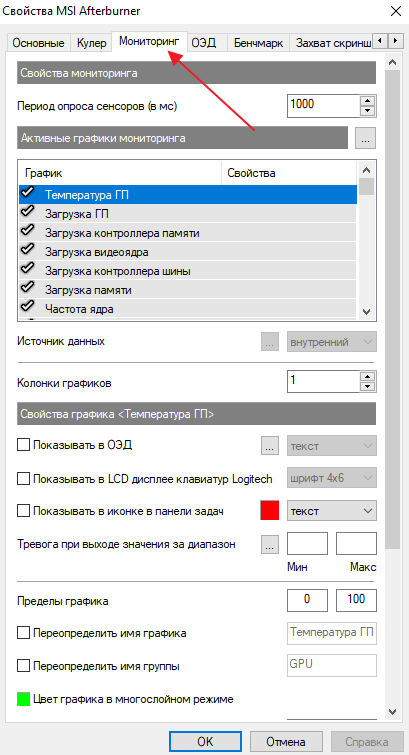 MSI Afterburner: как включить мониторинг в игре и пользоваться настройками