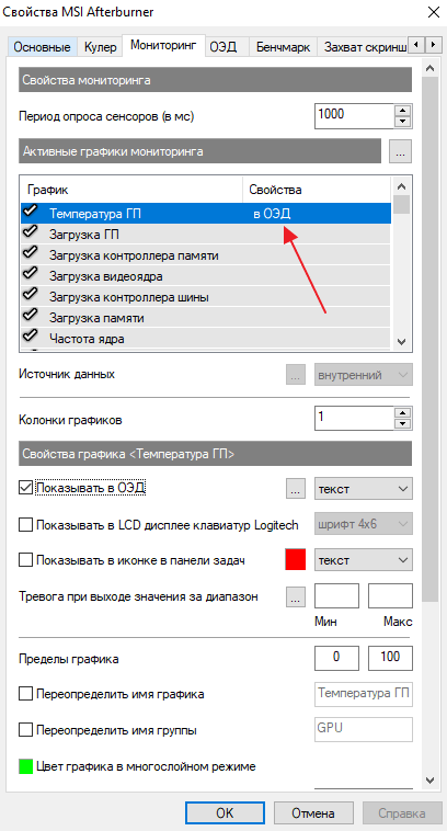 MSI Afterburner: как включить мониторинг в игре и пользоваться настройками