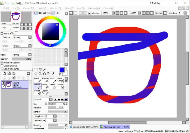 Как рисовать арты в Paint Tool Sai