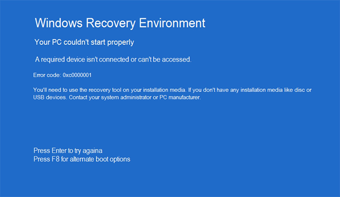 Код проблемной ошибки 0xc0000001 исправляем на ОС Windows 8