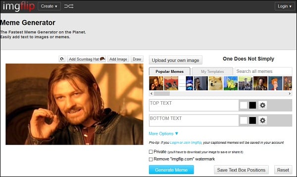 Как создать мем онлайн со своей картинкой