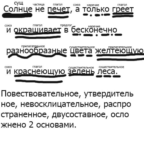 Разбор предложения по частям речи онлайн Разбор предложения по частям речи онлайн