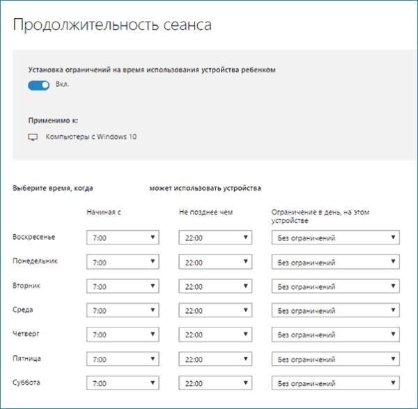Родительский контроль в Windows 10: активация и настройка