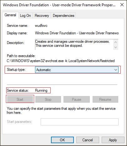 Сбой загрузки драйвера DriverWUDFRd для устройства — Решение