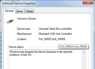 Что это такое Unknown Device и как исправить код 43