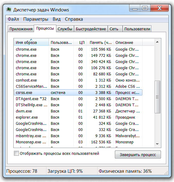 Что за процесс csrss exe на Windows в диспетчере задач
